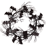 Венок декоративный Yes! Fun Хэллоуин Летучие мыши 51 см чорный (974320) - Pampik