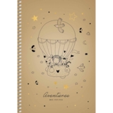 Тетрадь для записей Student Полет на воздушном шаре, А5, в клеточку, спираль, 96 листов (A5-SC-096-6100K) - Pampik