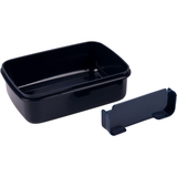 Ланч-бокс Yes Smiley World United 420, мл, чорний з синім (707972) - Pampik - 3