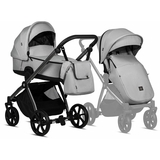 Коляска Tutis Mio Plus Thermo Pearl, универсальная 2 в 1, светло-серая (1352242) - Pampik