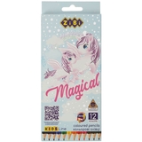 Олівці кольорові ZiBi Kids Line Магія 12 шт. (ZB.2448) - Pampik