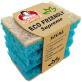Губки для мытья посуды Помічниця Supreme Eco Friendly Сизаль, 2 шт., синий - Pampik