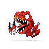 Набір Zuru Smashers Monster Wheels Dino Island Red Dino Skull (74102A) - Pampik - 3
