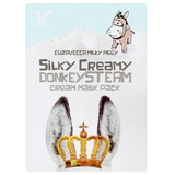 Тканевая маска для лица Elizavecca Silky Creamy donkey Steam Cream Ослиное молоко, 1 шт. - Pampik