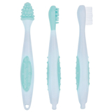 Набор зубных щеток Bebe Confort Set of 3 Toothbrushes, 3 шт., синий (3106203000) - Pampik