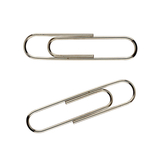 Скріпки Axent нікельовані 33 мм 100 шт. (4112-A) - Pampik - 2