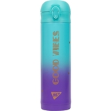 Термос Yes Glamour, 420 мл, фиолетовый с бирюзовым (707945) - Pampik