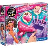 Дитячий набір для манікюру Clementoni Sparkling Nails Crazy Chic (15179) - Pampik