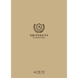 Блокнот для записей Student University, А5, в клеточку, сшивка, 50 листов (A5-GB-050-829K) - Pampik