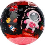 Бомба для ванн AquaShine Space Cosmetic Вишневий шейк з іграшкою, 100 г - Pampik - 2