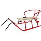 Санки Vitan Лайка зі спинкою червоні (2030058) - Pampik