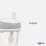 Чашка-непроливайка с силиконовой соломинкой Difrax Non-Spill 250 мл Clay (1010 Clay) - Pampik - 4