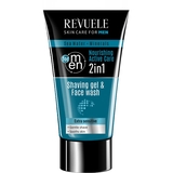 Гель для гоління Revuele For Men Sea Water And Minerals Shaving Gel And Face Wash 2 in 1, 180 мл - Pampik