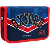 Пенал жесткий Yes HP-02 Oxford, 13х21х3 см, синий с красным (533433) - Pampik
