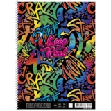 Колледж-блок Student Граффити, А4+, в клеточку, спираль, 80 листов (A4-080-6514K) - Pampik