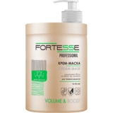 Маска-крем Fortesse Professional Volume & Boost Об'єм, для тонкого волосся, з дозатором, 1000 мл - Pampik