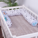 Защитные валики-бортики MirSon Kids Time 18-0008 Bunny Races, белые, 2 шт. - Pampik