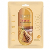Тканинна маска для обличчя Jigott Real Ampoule Mask Honey Мед, 27 мл - Pampik