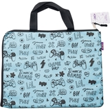 Папка школьная ZiBi Школа горизонтальная с ручками, А4, голубая (ZB.705528-14) - Pampik