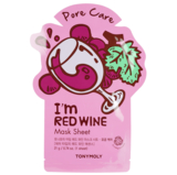 Маска тканевая для лица Tony Moly I’m Red Wine Mask Sheet Pore Care Красное вино 21 мл - Pampik