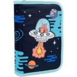 Пенал жесткий 1 Вересня HP-04 Out Of Space, 13х21х4 см, синий (533457) - Pampik