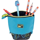 Пенал-подставка Yes PH-M2 Ultrex, 18,5х13,5х6 см, черный с бирюзовым (532911) - Pampik - 5