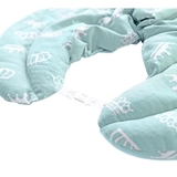 Грілка-компрес з коміром Ideia Корона, із зерном пшениці, 46x44x24 см, м'ятний (8-30289) - Pampik - 2