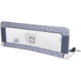 Барьер на кроватку Lorelli Safety Night cool grey pandas (26113) - Pampik