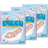 Підгузки Mimzi Premium NB (2.5-5.5 кг), 270 шт. (3 уп. по 90 шт.) - Pampik