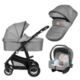 Універсальна коляска 3 в 1 Lionelo Bianka Grey Stone, сіра (LO-BIANKA 3IN1 GREY STONE) - Pampik