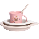 Набір для годування Suavinex Лісові історії, рожевий (306792) - Pampik