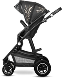 Универсальная коляска 2 в 1 Lionelo Amber Lovin, черная (LO-AMBER LOVIN (2in1)) - Pampik - 4