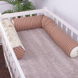 Захисні валики-бортики MirSon Kids Time 18-0009 Happy Hipos, бежеві, 2 шт. - Pampik