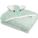 Дитячий рушник-куточок HomeBrand з вишивкою 80х80 см світло-зелений (60092) - Pampik