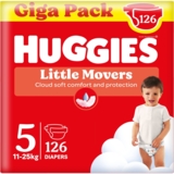 Підгузки на липучках Huggies Little Movers 5 (11-25 кг), 126 шт. - Pampik