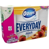 Туалетний папір Ooops! EveryDay Peach, тришаровий, 24 рулони - Pampik