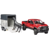 Ігровий набір Bruder Автомобіль RAM 2500 з причепом-трейлером та конем 1:16 (02501) - Pampik - 2