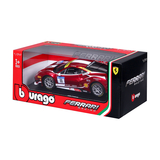 Автомодель Bburago Ferrari 488 Challenge 1:24 червоно-чорна (18-26308) - Pampik - 11