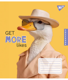 Набір зошитів Yes Get more likes А5, в клітинку, 24 аркуші, 20 шт. (67289) - Pampik - 2