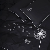 Комплект постельного белья MirSon Ranforce Elite 16-9000 Black Stone "Flying" 110 х 140 см - Pampik