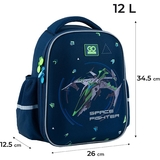 Рюкзак GoPack Education напівкаркасний GO24-165S-4 In Space - Pampik - 4