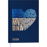 Ежедневник датированный Buromax Free 2024 A5 синий (BM.2166-03) - Pampik