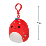 М'яка іграшка-брелок Squishmallows Діно Долан на кліпсі, 9 см (SQCP00218) - Pampik - 2