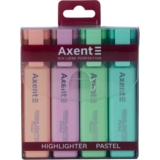 Набір маркерів Axent Highlighter 1-5 мм 4 шт. пастель (2537-80-A) - Pampik