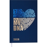 Ежедневник датированный Buromax Free 2024 A6 синий (BM.2576-03) - Pampik