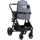 Коляска для дитини універсальна 4 в 1 FreeON Bloom dark grey (49690) - Pampik - 4