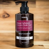 Шампунь Kundal Natural Caffeine Scalp Care Shampoo White Musk против выпадения волос с ароматом белого мускуса натуральный 500 мл - Pampik - 2