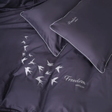 Пододеяльник MirSon Freedom 0240 Сатин Elit Iron grey 110х140 см (2200008706753) - Pampik