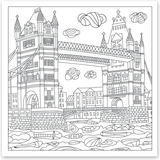 Розмальовка антистрес Santi Архітектурні споруди 20 сторінок (742914) - Pampik - 2