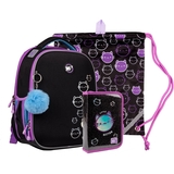Рюкзак Yes H-100 Collection Mysterious Cats с пеналом и сумкой (559790) - Pampik